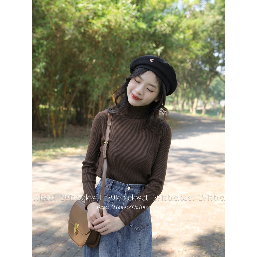 Áo len tăm cổ lọ dày dặn nhiều màu - 29feb.closet - A149