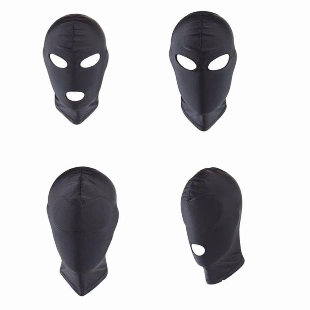 MXGOODS Full Face Cover Men Funny Open Mouth Mask 1-Hole 2 Hole Role Play Mask Headgear Eye Mask Hat