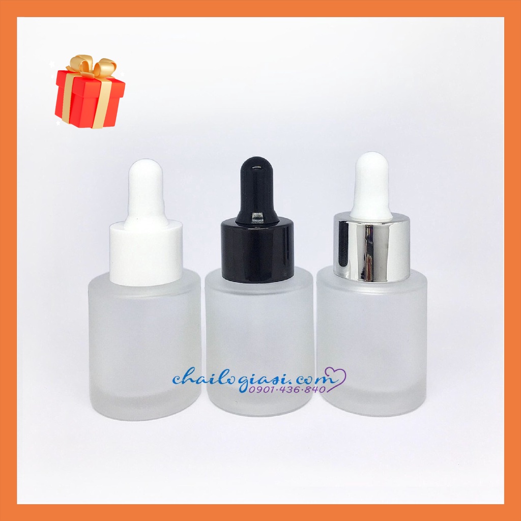 VỎ CHAI SERUM THUỶ TINH MỜ 20ML CAO CẤP
