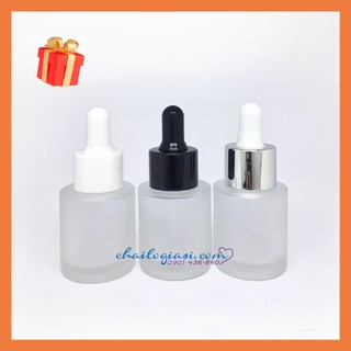 VỎ CHAI SERUM THUỶ TINH MỜ 20ML CAO CẤP