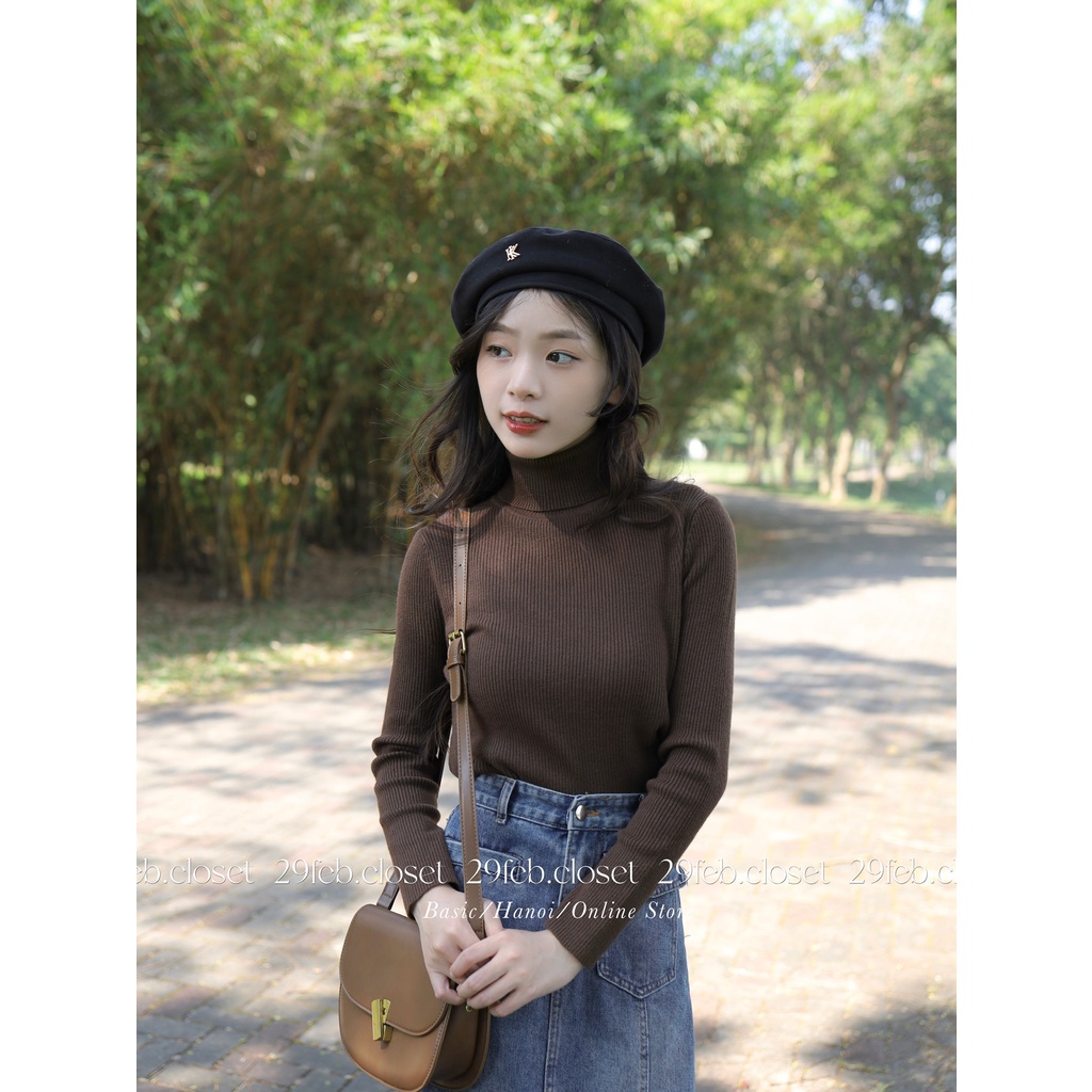 Áo len tăm cổ lọ dày dặn nhiều màu - 29feb.closet - A149