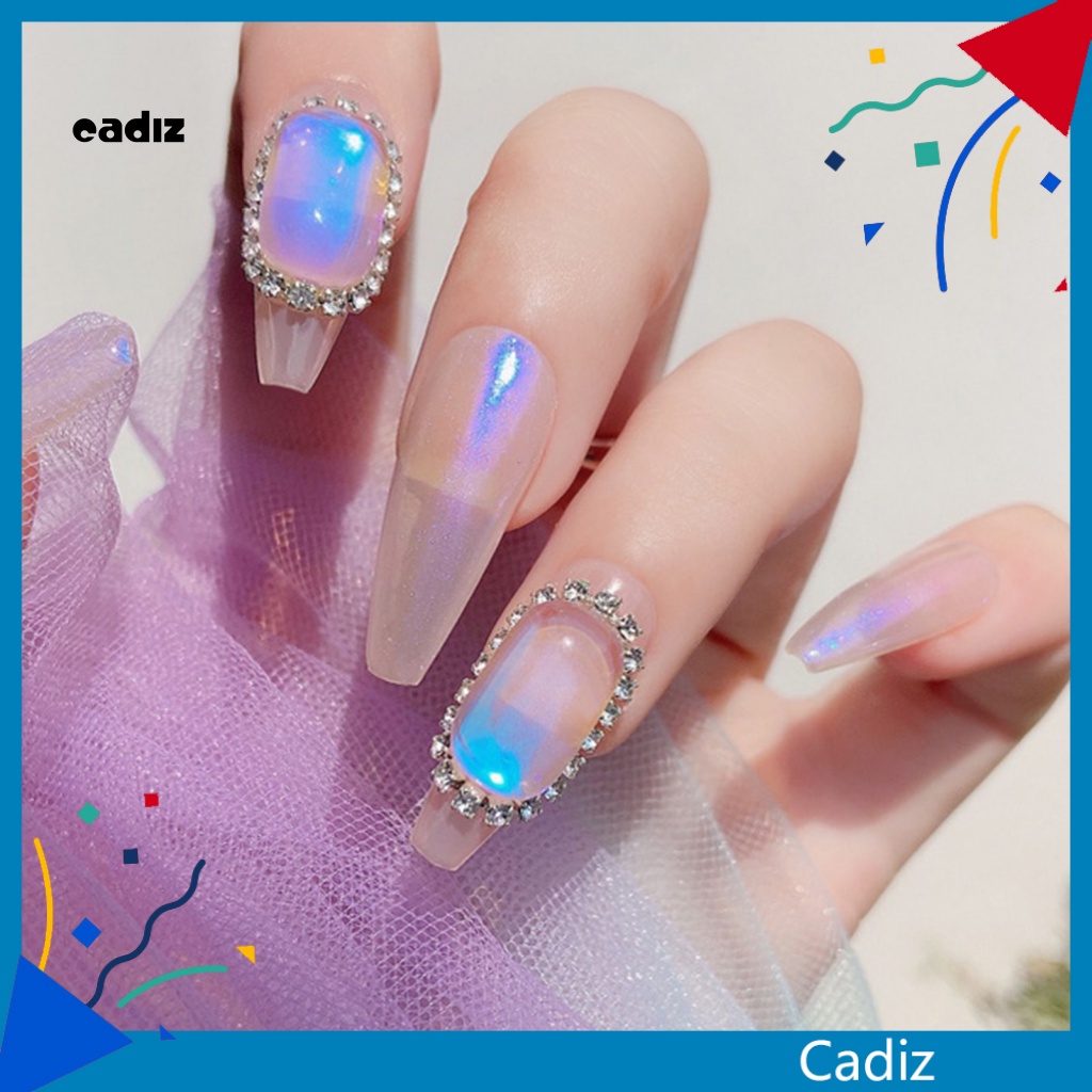 Set 10 Phụ Kiện Trang Trí Móng Tay Hình Bát Giác Đính Đá Sáng Tạo