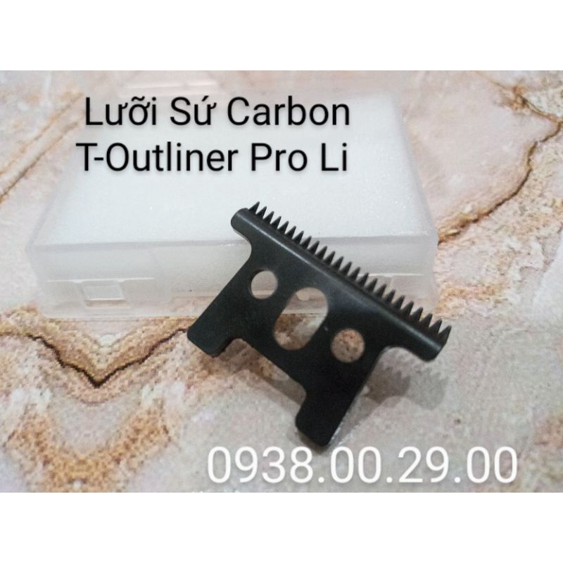 Lưỡi Andis Slimline Pro Li Sứ Carbon Siêu Bén. Lưỡi Sứ Carbon Trên Lắp Cho Tông Đơ Chấn Viền Andis. (Ảnh thật)