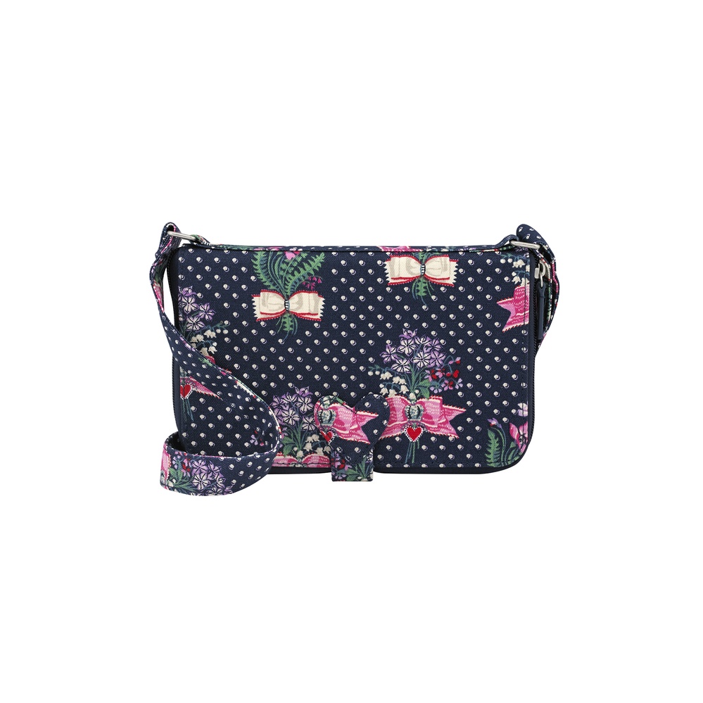 Cath Kidston - Túi đeo chéo/The Everything Cross Body - Lillies Posey - Navy