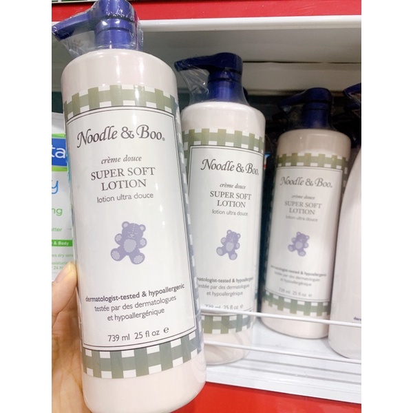 [ Hàng mỹ bay air - đủ bill ] Sữa dưỡng thể Noodle&boo Super soft lotion 739ml