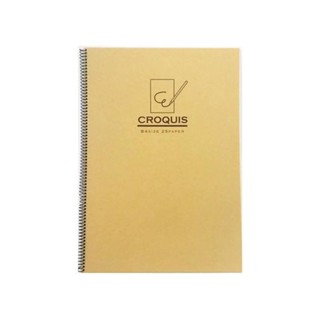 Daiso Tập giấy vẽ dạng lò xo B4 (25 trang) 36.4x26.2x0.8 cm (cuốn) B4-Size Spiral-Bound Sketchbook