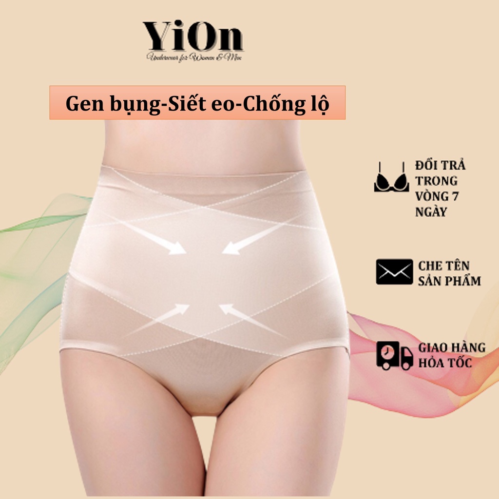 Quần Gen Bụng Chống Cuộn Định Hình Eo Vát Chéo Chống Hằn Siết Bụng YiOn Underwear QG04