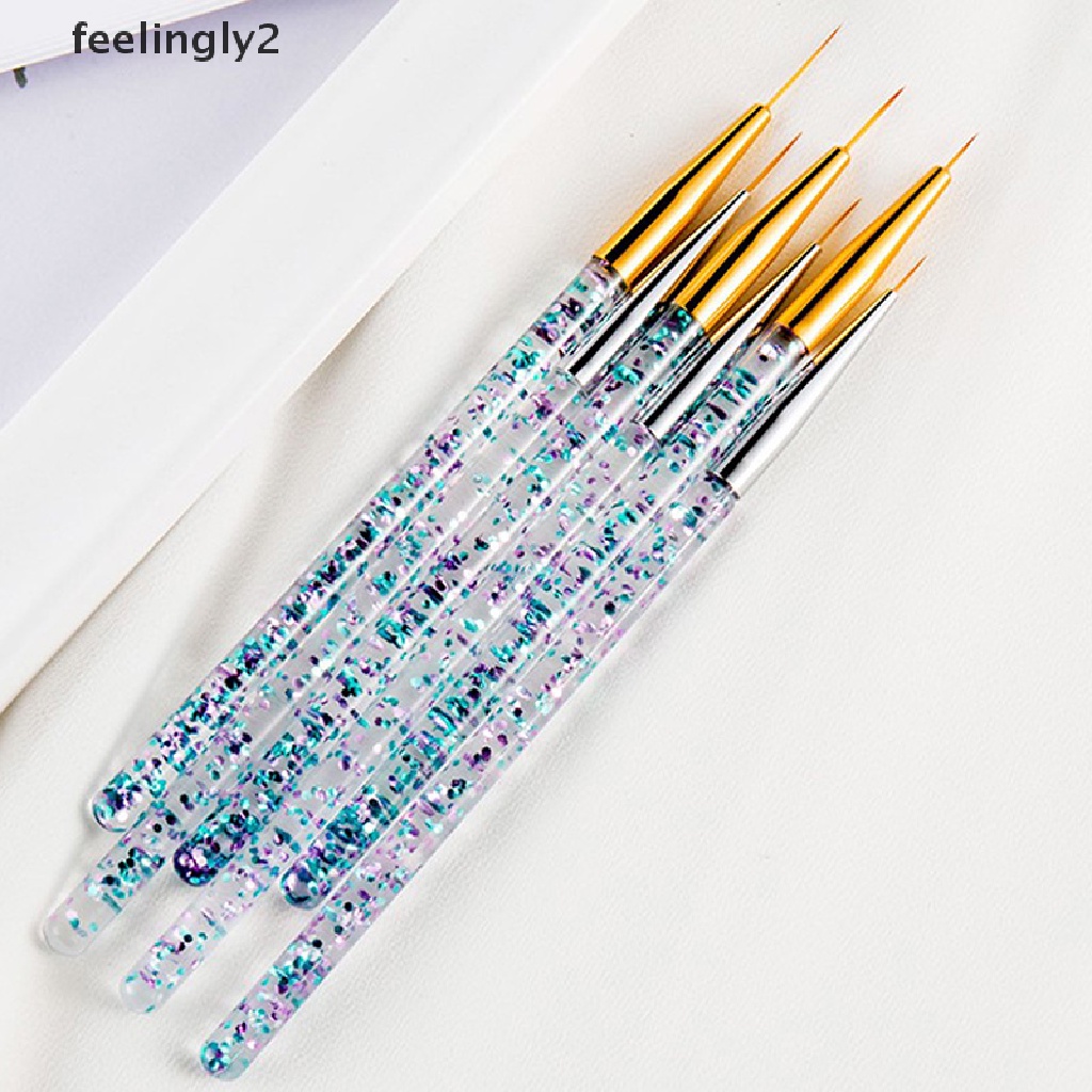 Set 3 Cọ Vẽ Trang Trí Móng Tay Nghệ Thuật Bằng Acrylic