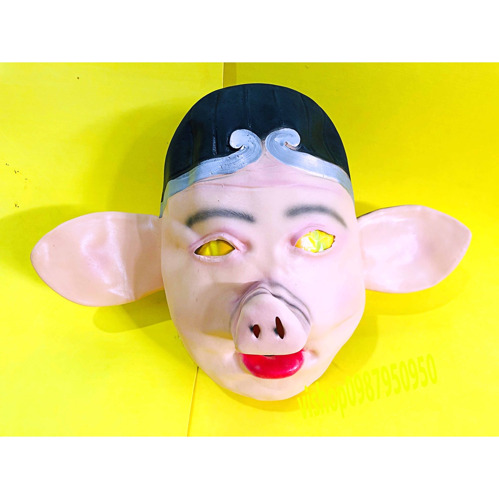 Mặt nạ hóa trang Chư Bát Giới phiên bản da cao su giống thật