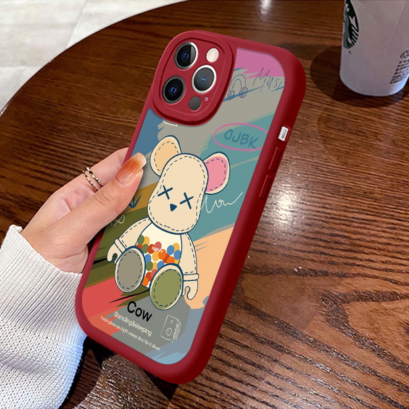 Ốp Điện Thoại Chống Rơi Hình Gấu Cho iPhone 11 13 12 Pro MAX 6 6Plus 7 8 Plus 14 XR X XS MAX SE 2020 11Promax 14Pro