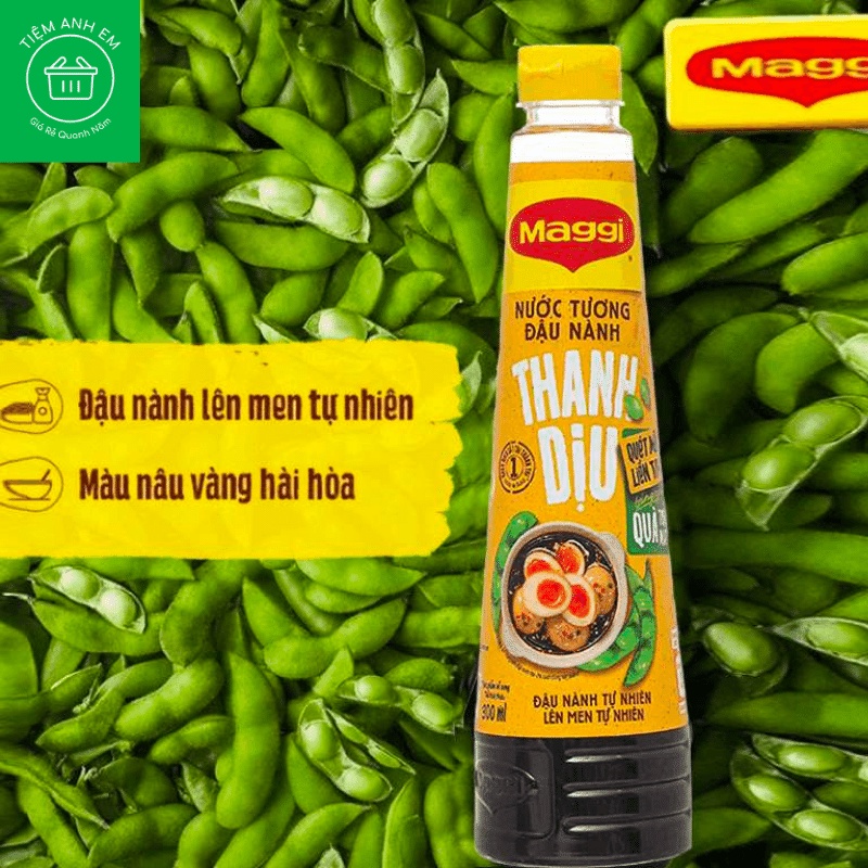Nước tương đậu nành thanh dịu Maggi chai 200ml / 300ml