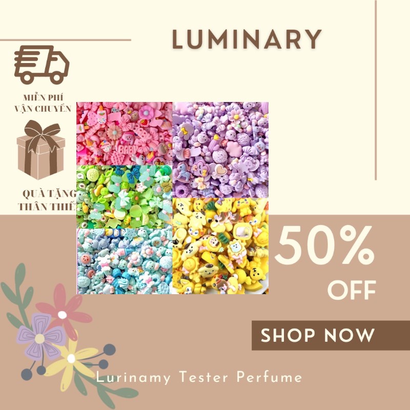 Set 100 charm/center làm slime, phụ kiện, dán ốp (có cả những mẫu ko có trong ảnh)♥