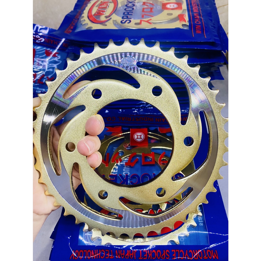 Nhông sên dĩa exciter 150 , ex150 vàng đồng