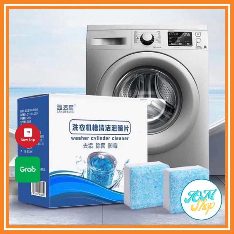 Hộp 12 Viên Vệ Sinh Tẩy Lồng Máy Giặt Chất Cặn Bẩn TOMSHOP K058