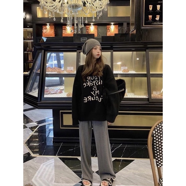 Áo len chữ your 9126