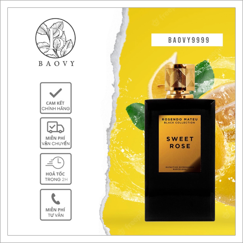 ✨ Nước hoa Sweet Rose Rosendo Mateu Olfactive Expressions 10ml ®️