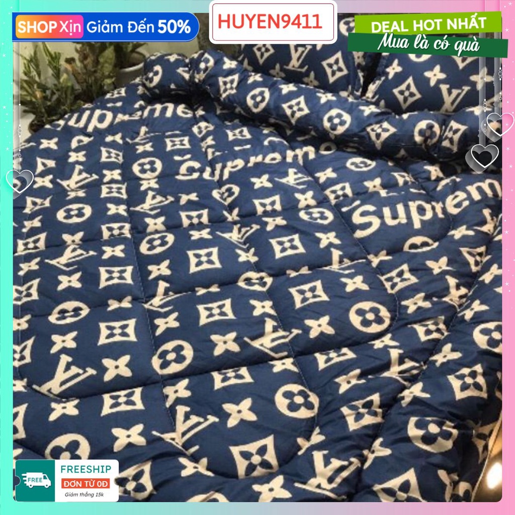 Bộ drap 1.4x2m LV supreme mẫu mới ms008