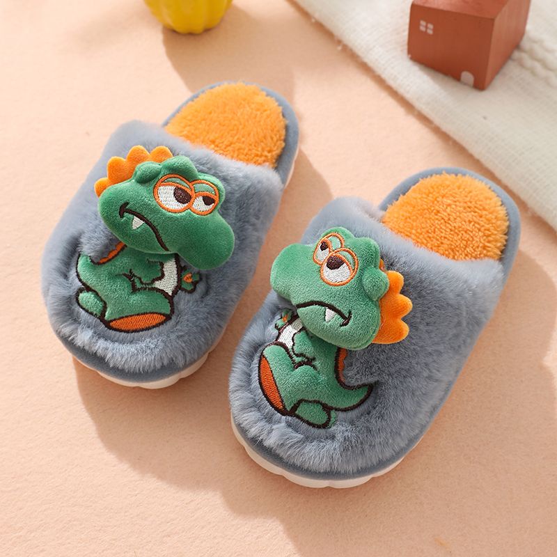 Dép Cotton Chống Trượt Chống Lạnh Siêu Dễ Thương Cho Bé Trai Và Gái