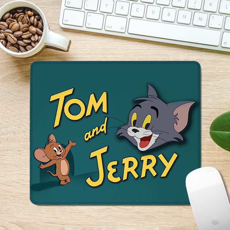 Tấm Lót Chuột Cao Su Dày Họa Tiết Hoạt Hình Tom Và Jerry Phong Cách Âu Mỹ