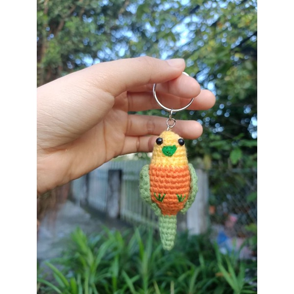 Móc khoá bằng len con Vẹt 🐦