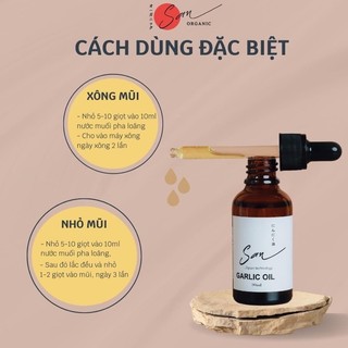 Combo 3 chai dầu tỏi lý sơn San Organic