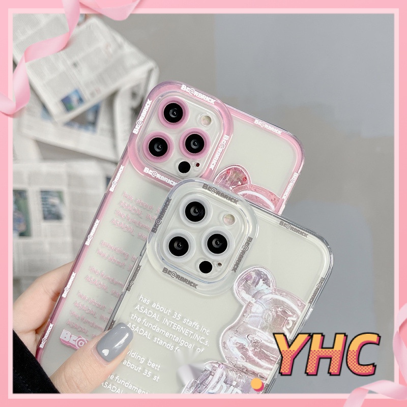 Ốp điện thoại gấu hoạt hình thích hợp cho iPhone 6/6S Plus/7/7plus/8/8plus/X/xr/xs/11/12-243