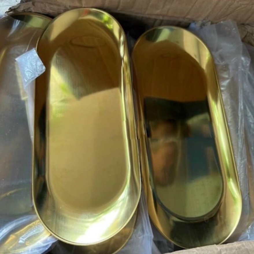 Khay Inox, Chén Inox Mạ Vàng Sang Trọng Dụng Cụ SPA - TMV ShopSpa8888