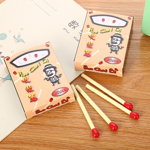 Bút Bi Viết Tạo Hình Que Diêm Độc Đáo - Bút Bi Viết Văn Phong Mực Xanh