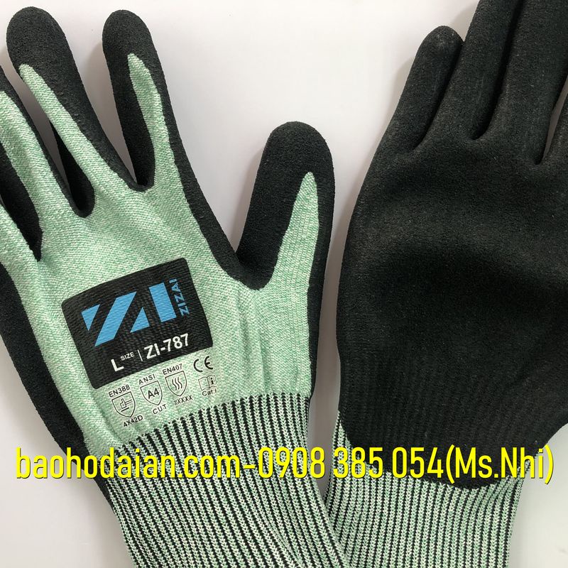 Găng Tay Chống Cắt Takumi WG-787 phủ nitrile