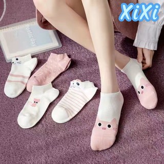 Tất nữ cổ ngắn, vớ nữ cute, dễ thương, chủ đề mèo
