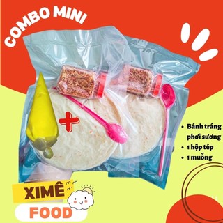 Combo bánh tráng phơi sương hành phi mini kèm bơ béo Xime food
