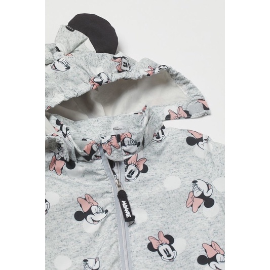 Áo khoác có mũ hoạ tiết minnie xinh xắn cho bé gái săn sale China sz 2-3y