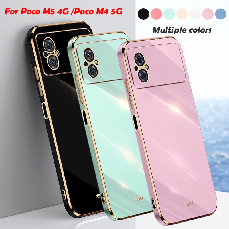 Ốp Điện Thoại Mềm Siêu Mỏng Bảo Vệ Ống Kính Máy Ảnh Cho Poco Poko M5 M4 M5s
