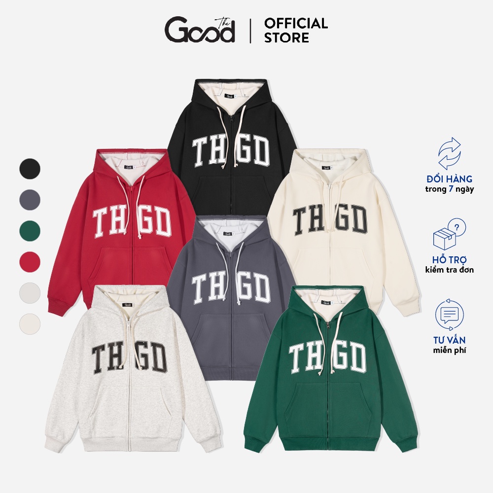 Áo Hoodie Ziper Basic THE GOOD/ Marcus