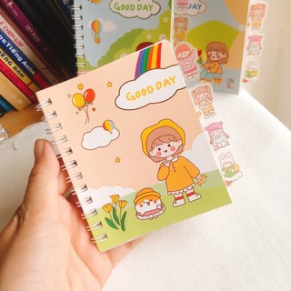Sổ hình dán, sổ sticker 12 tấm cute