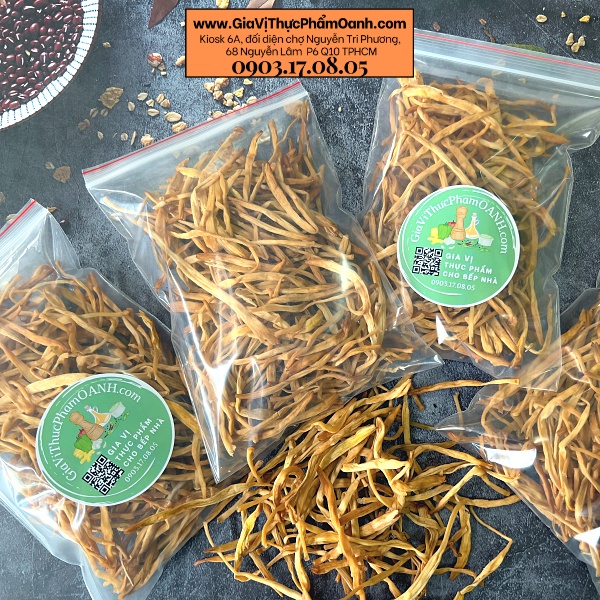 Nấm kim châm khô đẹp (từ 100gr)