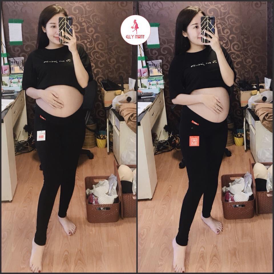 ( 40kg - 95kg ) Quần Legging Bầu , Bigsize Ngố Chỉnh Bụng Mặc Thoải Mái Suốt Thai Kì &amp; Sau Sinh Thiết Kế Cao Cấp
