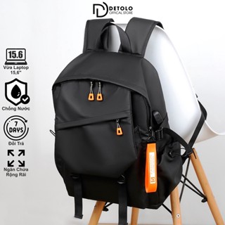 Balo nam nữ DETOLO đựng laptop 14 15,6" công sở nhỏ gọn đi làm, đi học cho học sinh nam nữ