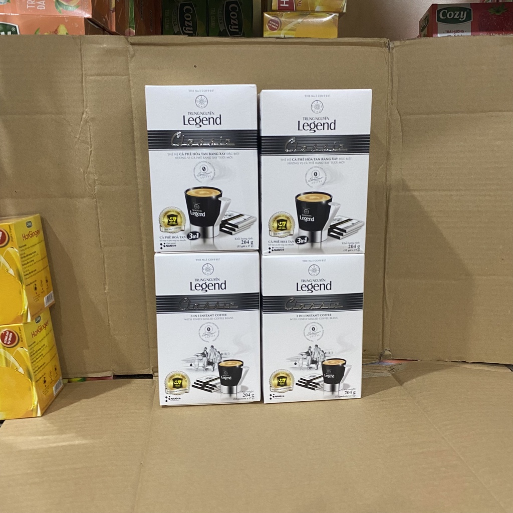 Cà Phê Hòa Tan Trung Nguyên Legend Classic - Hộp 12 gói/17gr/gói  .