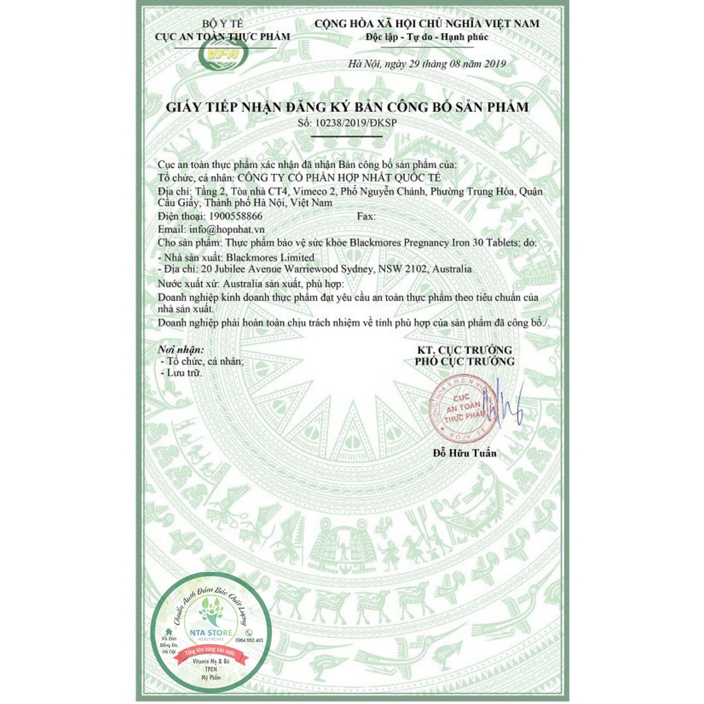 Viên Uống Bổ Sung Sắt Cho Bầu, Phụ Nữ, Người Mới Ốm Dậy - Pregnancy Iron Blackmores Mẫu Mới