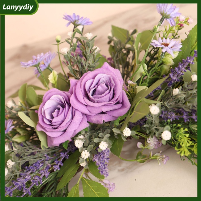 Vòng Hoa Hồng Nhân Tạo Trang Trí Nhà Cửa / Tiệc Cưới / Giáng Sinh