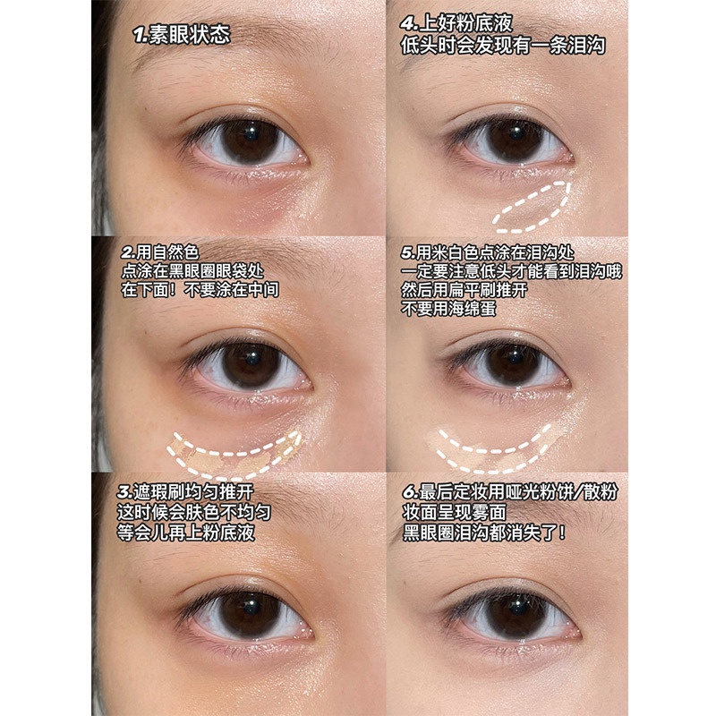 Bảng che khuyết điểm 3 màu SWEET MINT mỏng nhẹ tự nhiên che phủ tốt