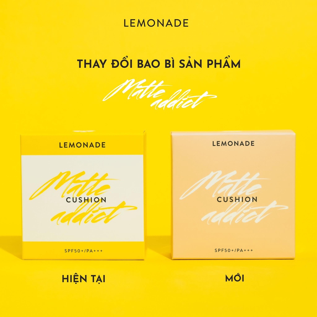 Combo Phấn nước Lemonade Matte Addict Cushion 15g và Chì kẻ mày 2 đầu Want It Got It 2.75g