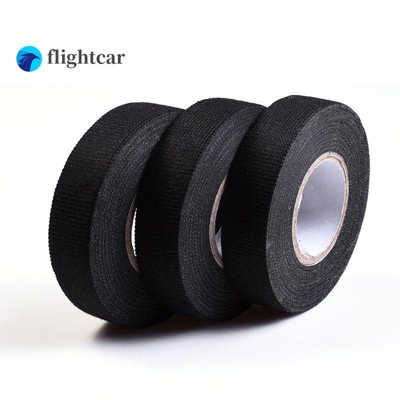 Cuộn Băng Vải Nỉ Cách Nhiệt Màu Đen Quấn Dây Cáp Ống Xả Xe Hơi