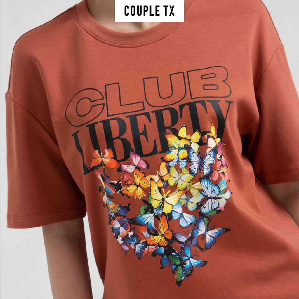 Áo Thun Nữ Couple TX Relax Fit In Graphics Liberty Club WTS 2220