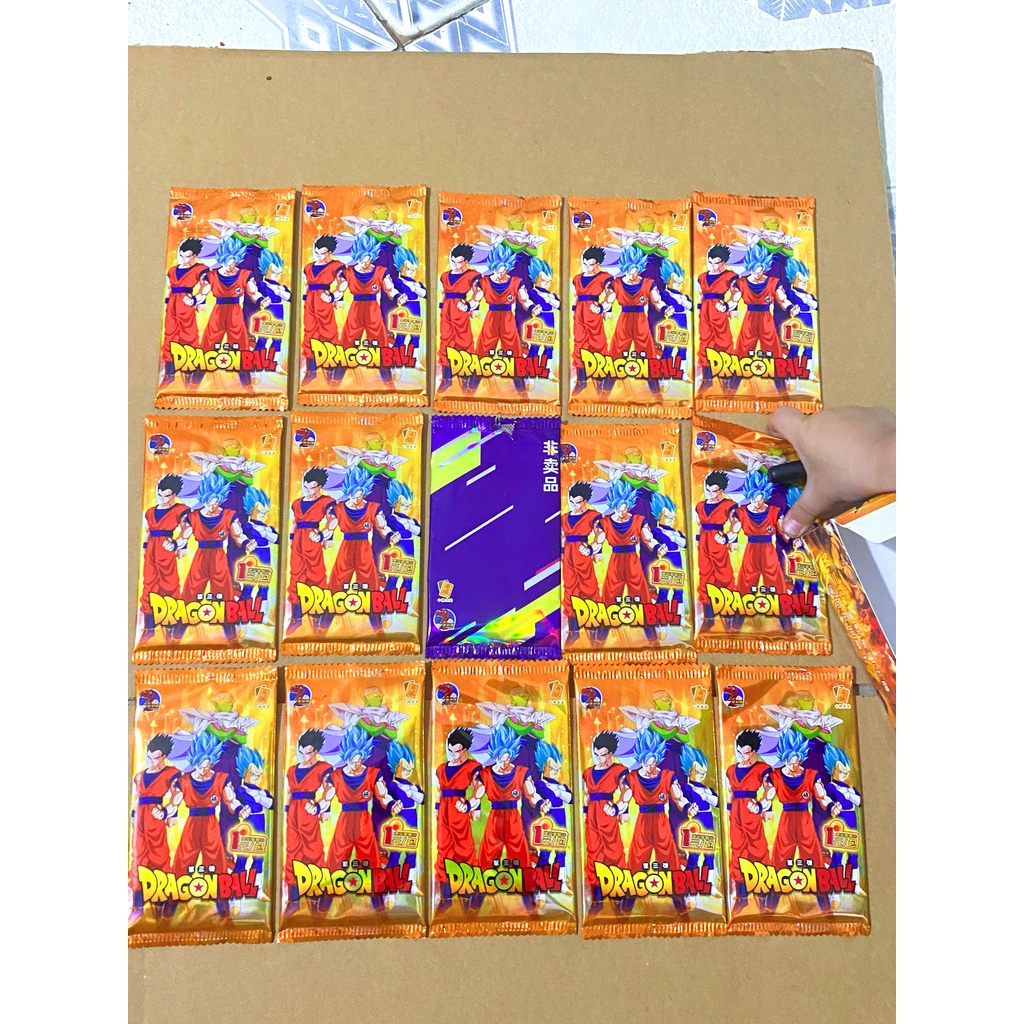 5 Mẫu Set 5 Ảnh Thẻ Nhân Phẩm Dragon Ball Pack Card In Hình Nhân Vật Anime - 7 Viên Ngọc Rồng