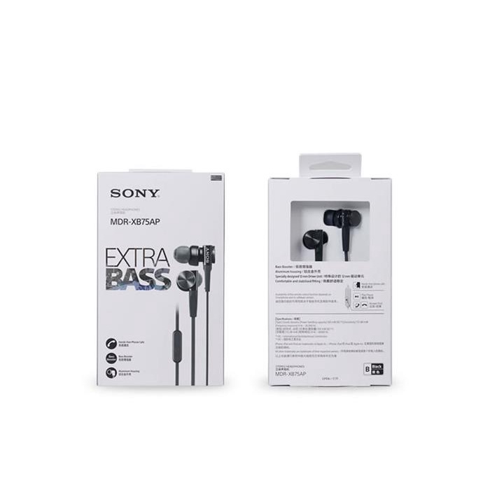 Tai Nghe SONY MDR-XB75AP Có Dây Chuẩn 3.5mm Có Mic Tiện Lợi