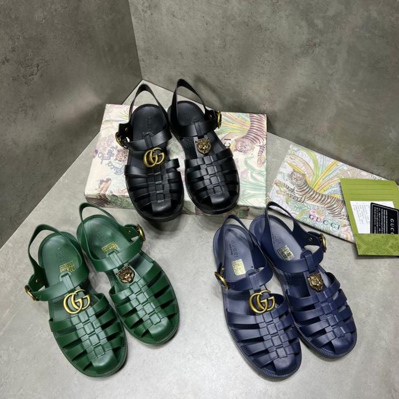 🇧🇫 🔥HÀNG CAO CẤP🔥Dép rọ gucci nam quai hậu chất liệu cao su non trong suốt siêu sang chảnh