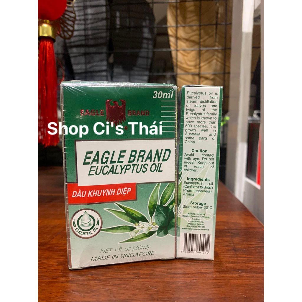 Dầu gió xanh và Dầu gió Trắng, Dầu Khuynh Diệp - hiệu Con Ó (Hàng TC Mỹ) của Mỹ Eagle Brand Medicated Oil 24ml - 10 ml