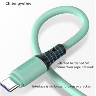Dây cáp sạc nhanh / truyền dữ liệu ctye silicone 5a usb dài 1.2m / 1.8m
